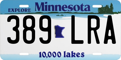 MN license plate 389LRA