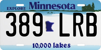 MN license plate 389LRB