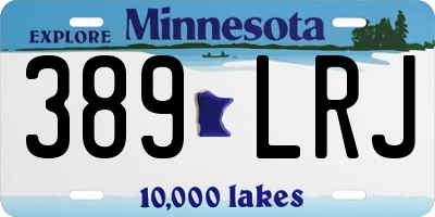 MN license plate 389LRJ