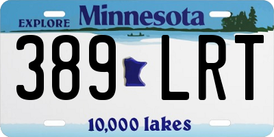 MN license plate 389LRT