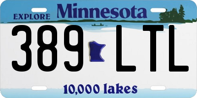 MN license plate 389LTL