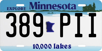 MN license plate 389PII