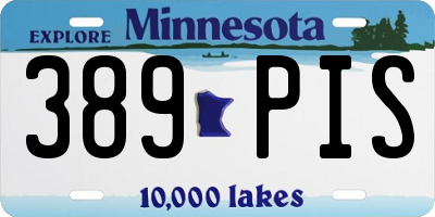 MN license plate 389PIS