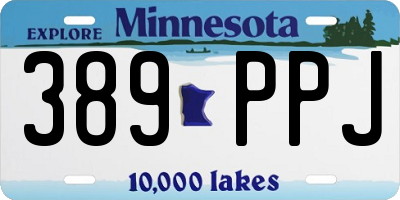MN license plate 389PPJ
