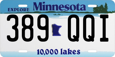 MN license plate 389QQI