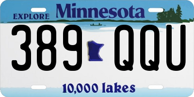 MN license plate 389QQU