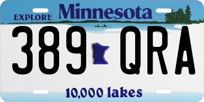 MN license plate 389QRA