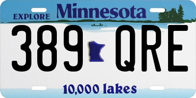 MN license plate 389QRE