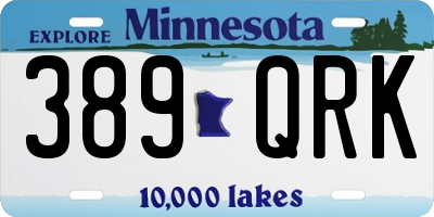 MN license plate 389QRK