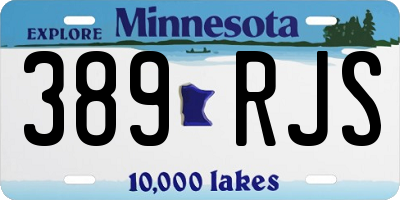 MN license plate 389RJS