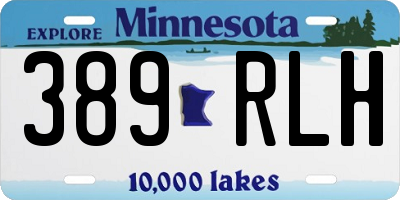 MN license plate 389RLH