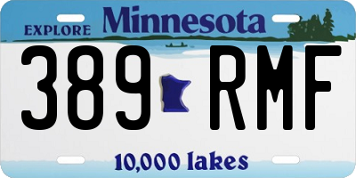 MN license plate 389RMF