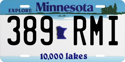 MN license plate 389RMI