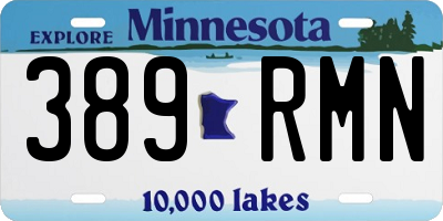 MN license plate 389RMN