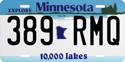 MN license plate 389RMQ