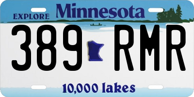 MN license plate 389RMR