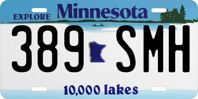 MN license plate 389SMH
