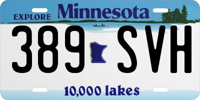 MN license plate 389SVH