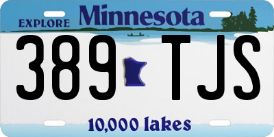 MN license plate 389TJS