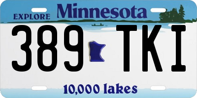 MN license plate 389TKI
