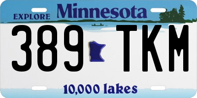MN license plate 389TKM