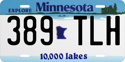 MN license plate 389TLH
