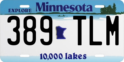 MN license plate 389TLM