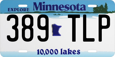 MN license plate 389TLP