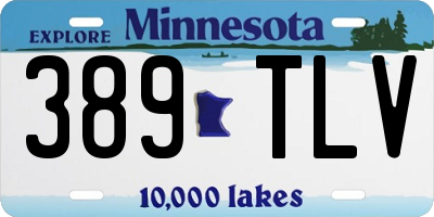 MN license plate 389TLV