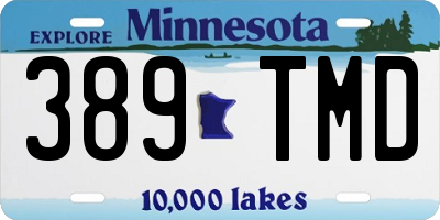 MN license plate 389TMD