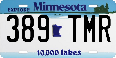MN license plate 389TMR
