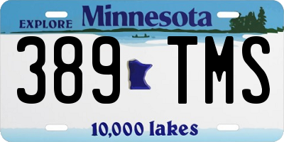 MN license plate 389TMS