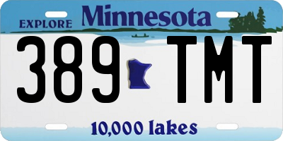 MN license plate 389TMT