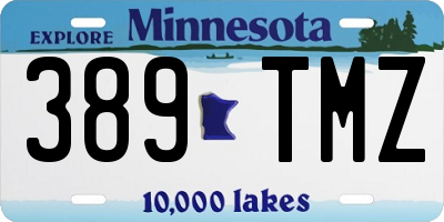 MN license plate 389TMZ