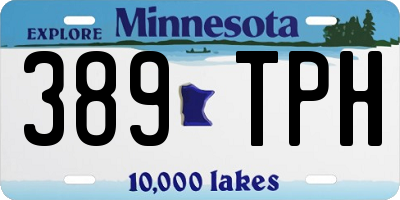 MN license plate 389TPH