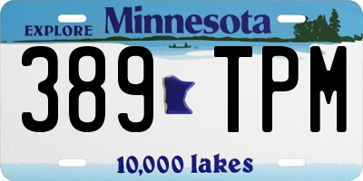 MN license plate 389TPM