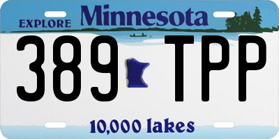 MN license plate 389TPP