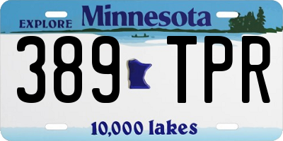 MN license plate 389TPR