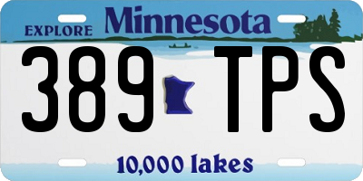 MN license plate 389TPS