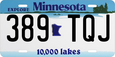 MN license plate 389TQJ