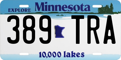 MN license plate 389TRA