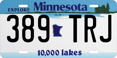 MN license plate 389TRJ