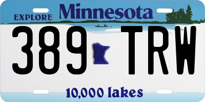 MN license plate 389TRW