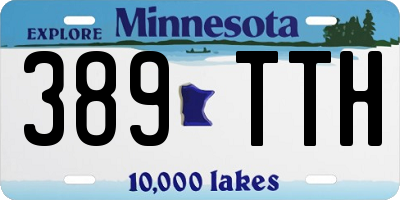 MN license plate 389TTH