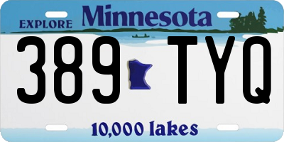 MN license plate 389TYQ