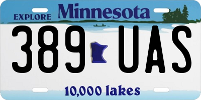 MN license plate 389UAS