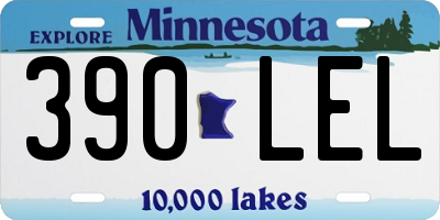 MN license plate 390LEL