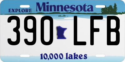 MN license plate 390LFB