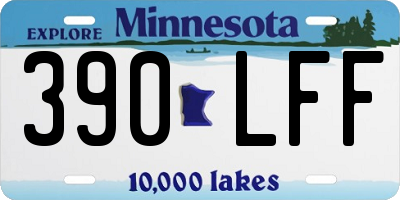 MN license plate 390LFF