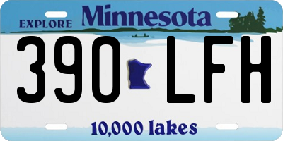 MN license plate 390LFH